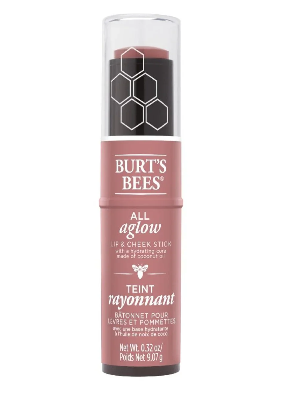 Burts Bees 100% Natural All Aglow Lip & Cheek Stick, Suez Sands - 1 Tube